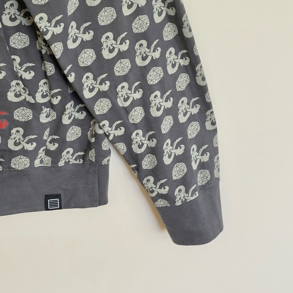 Dungeons & Dragons Loot Wear Limited Edition Dice Hoodie Full Zip Jacket Adult M - Picture 5 of 10